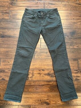 J Brand Men's Kane Slim Straight Gray Dark Green Jean Pants size 31